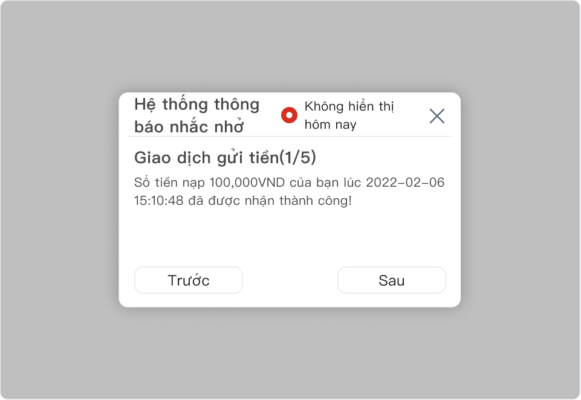 Xác nhận nạp tiền bty521 bằng Momo thành công!