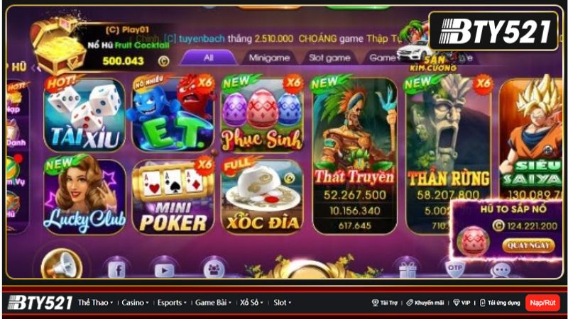 Choáng Club - Game slot tặng tiền khi đăng ký 2023