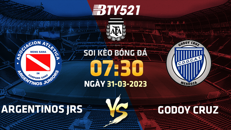 Nhận định soi kèo Argentinos Jrs vs Godoy Cruz ngày 31/03 VĐQG Argentina 22/23