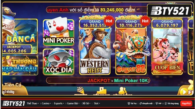 Xu Vàng 777 bắn cá slot