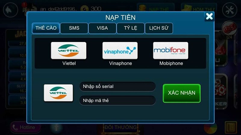 Những hình thức nạp tiền tại You88